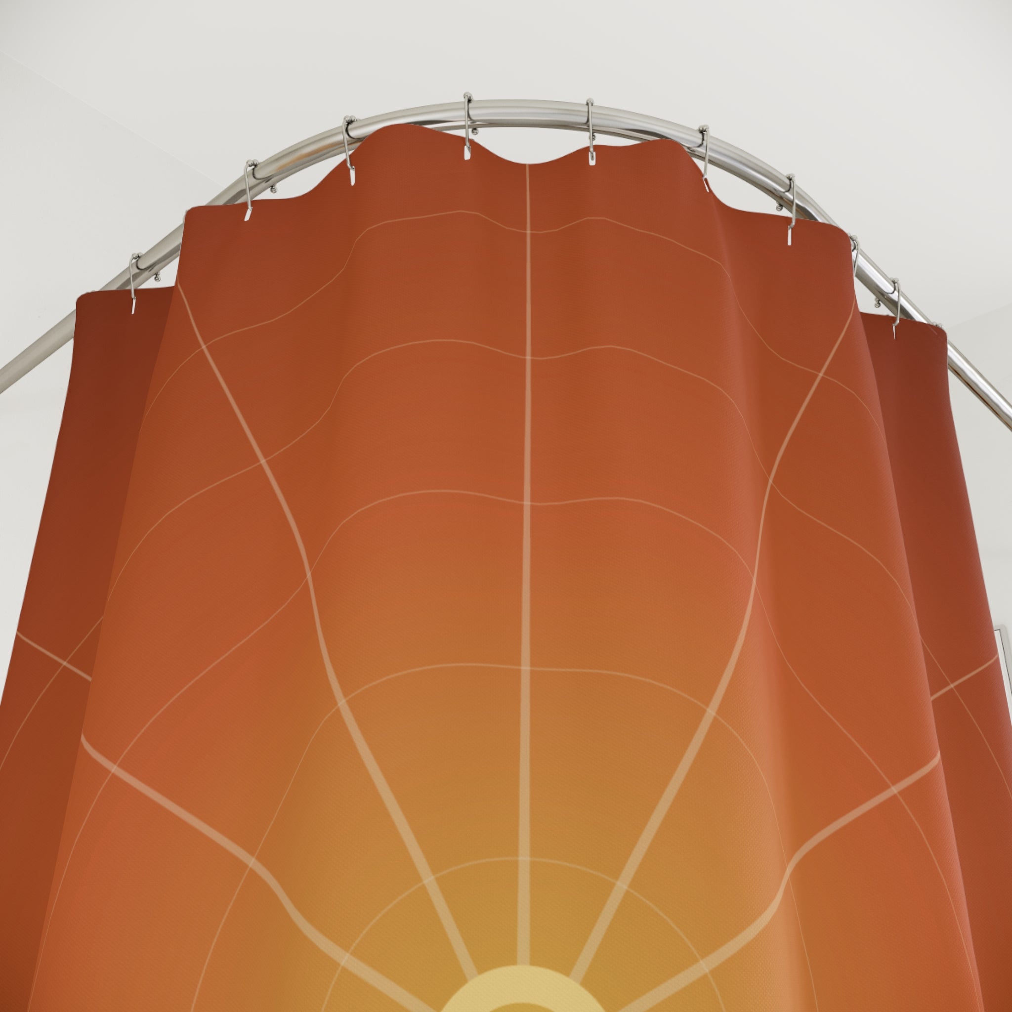70s Disco Radial Shower Curtain