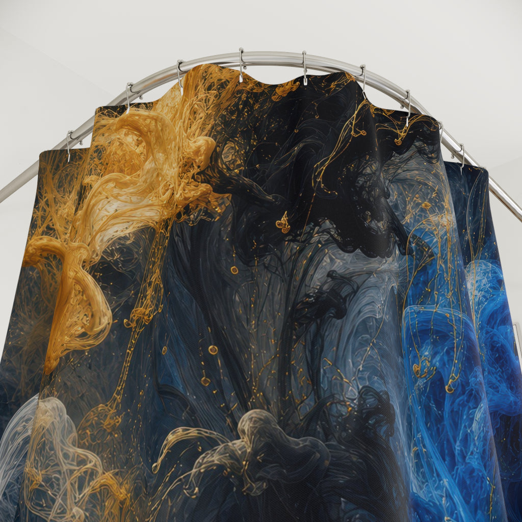 Ink Cloud Photo Abstract Shower Curtain