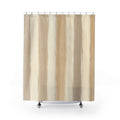Watercolor Vertical Stripe Shower Curtain