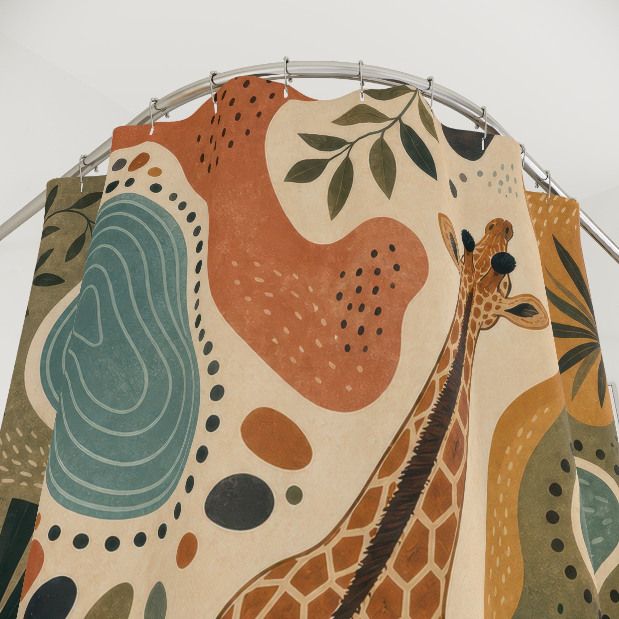 Abstract Safari Animal Shower Curtain