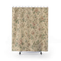 Faded Rose Farmhouse Vintage Floral Shower Curtain