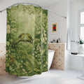 Green Woodland Bird Shower Curtain — Botanical