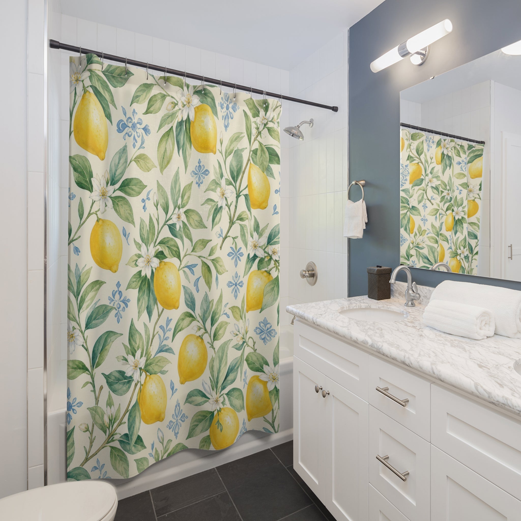 Lemon Branch Shower Curtain