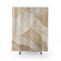 Beige Cream Abstract Stone Shower Curtain