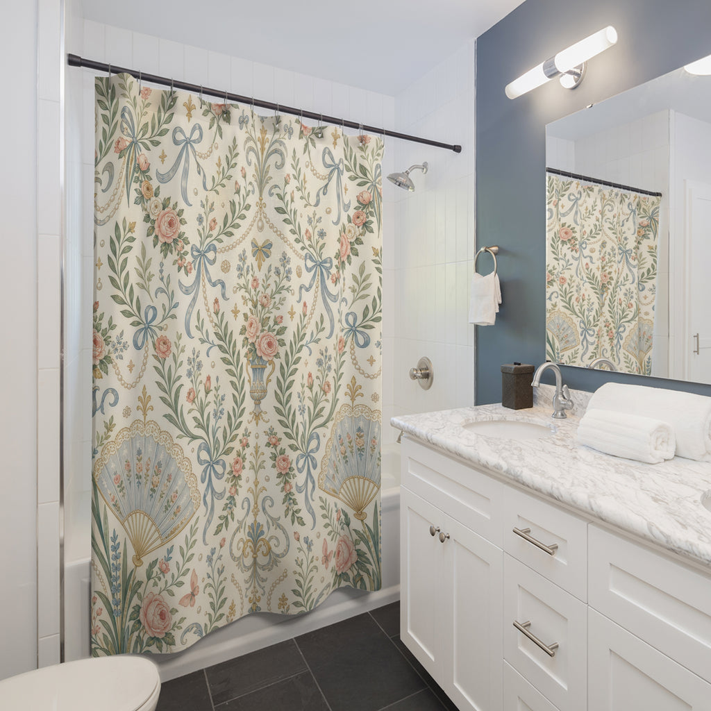 Grandmillennial Shower Curtain