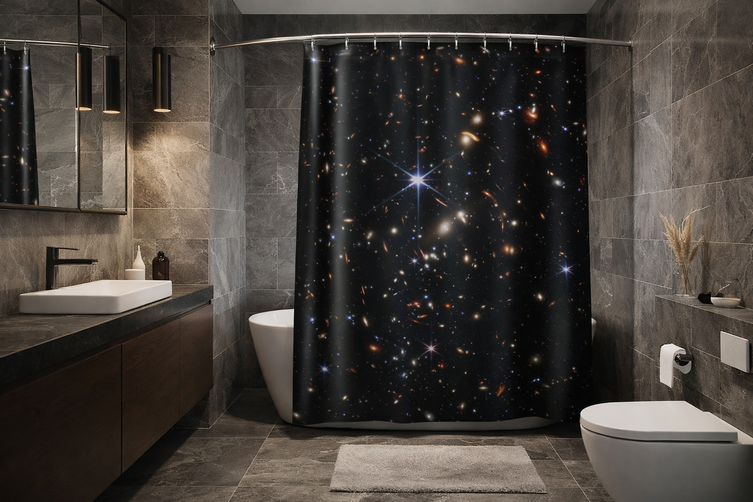 James Webb Deep Field Shower Curtain