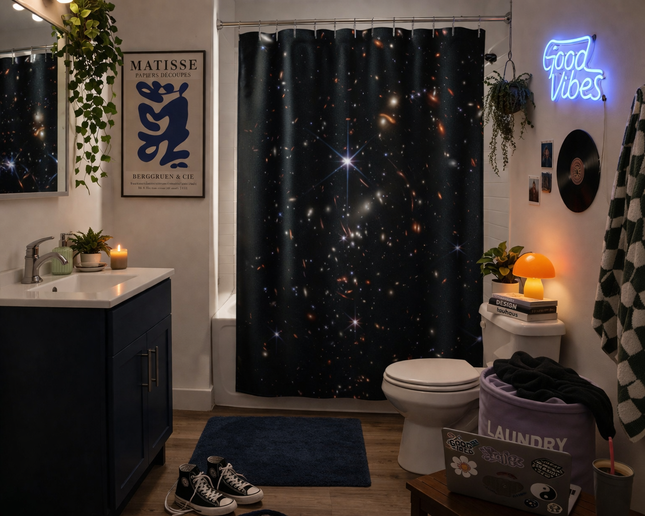 James Webb Deep Field Shower Curtain
