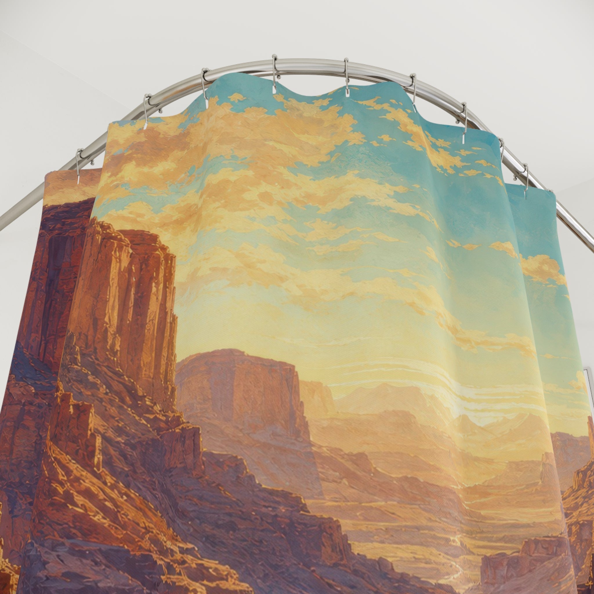 Copper Canyon Mustangs Western Shower Curtain
