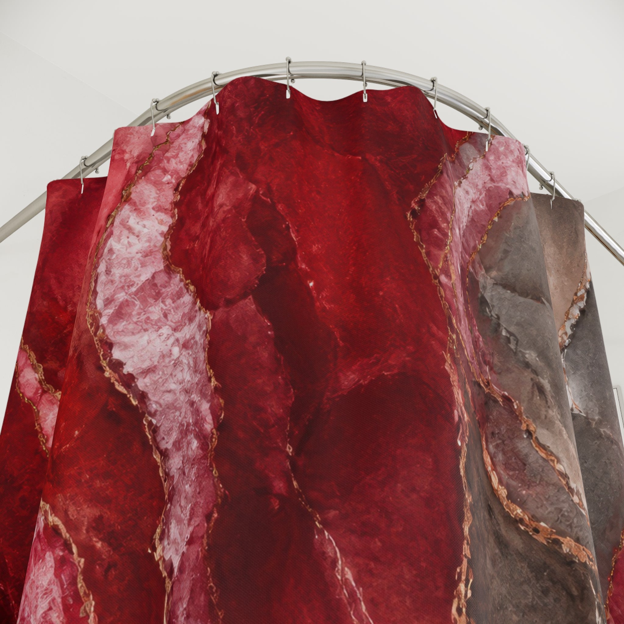 Burgundy Shower Curtain