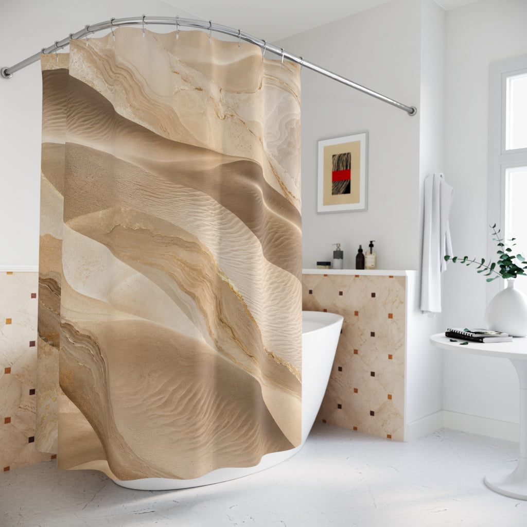 Sand Dune Shower Curtain: Wabi Sabi Desert