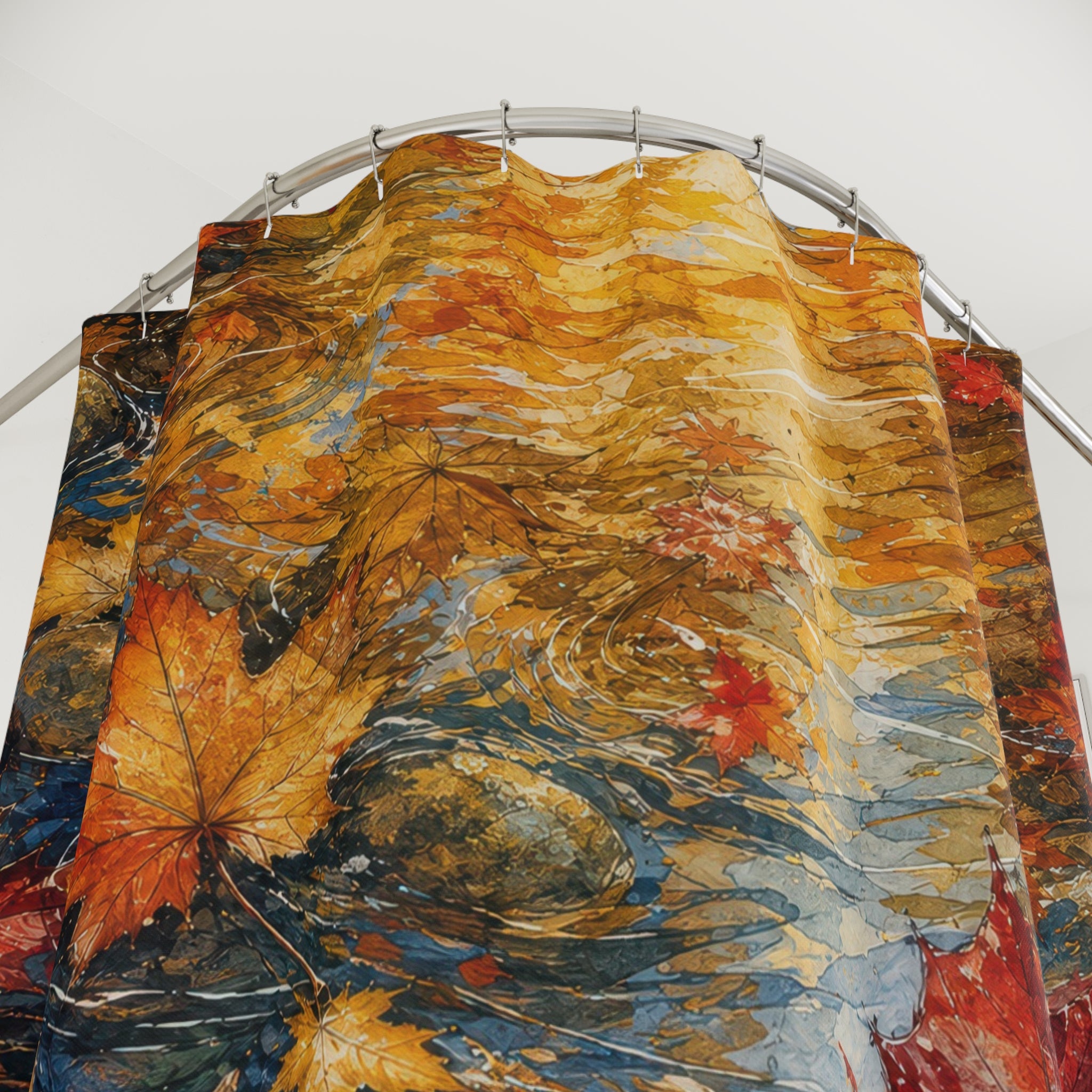 Mixed Media Maple Creek Shower Curtain