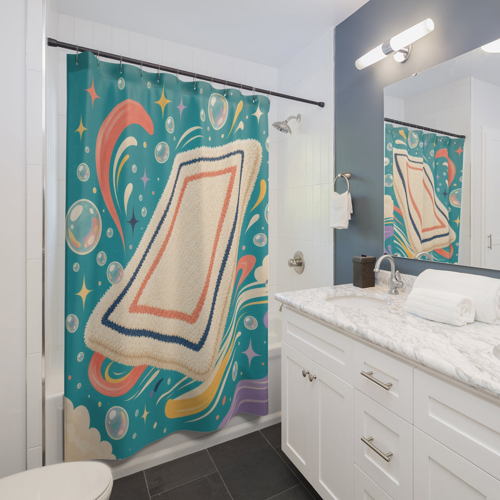 Flying Mat Shower Curtain