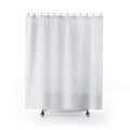 White Boho Shower Curtain, Scallop Fan Bath Decor, Art Deco Arch Pattern, Minimal Guest Bathroom Decor, Soft Spa Style, White Spa Style