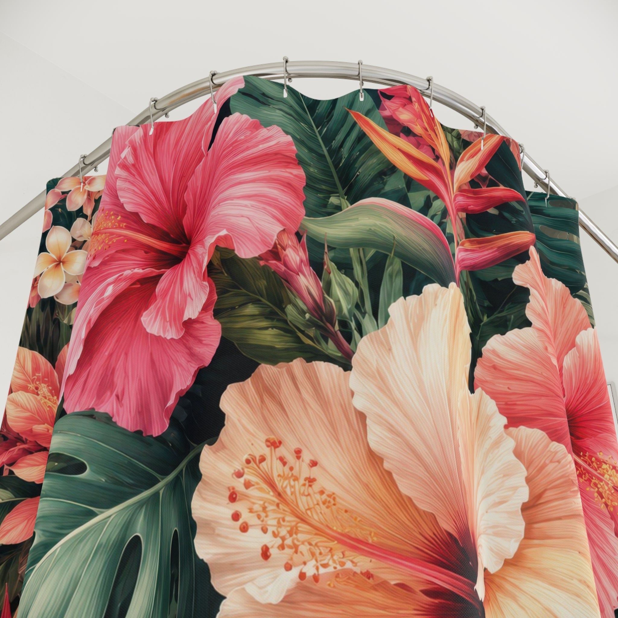 Hibiscus Shower Curtain: Tropical Flower