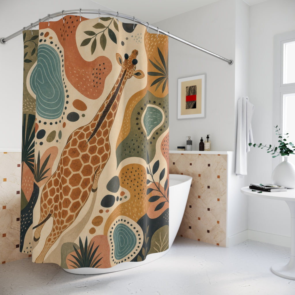 Abstract Safari Animal Shower Curtain