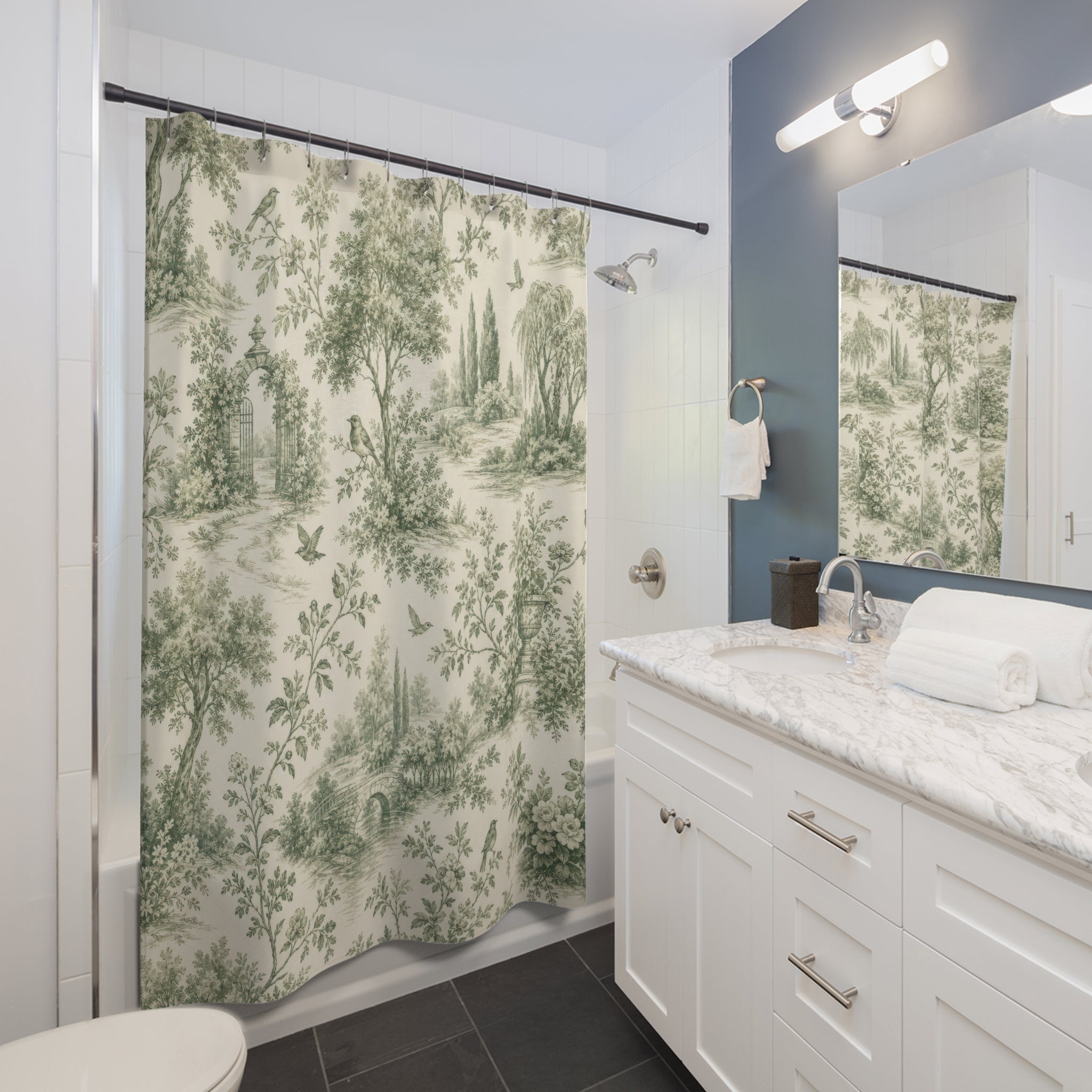 Vintage Landscape Shower Curtain