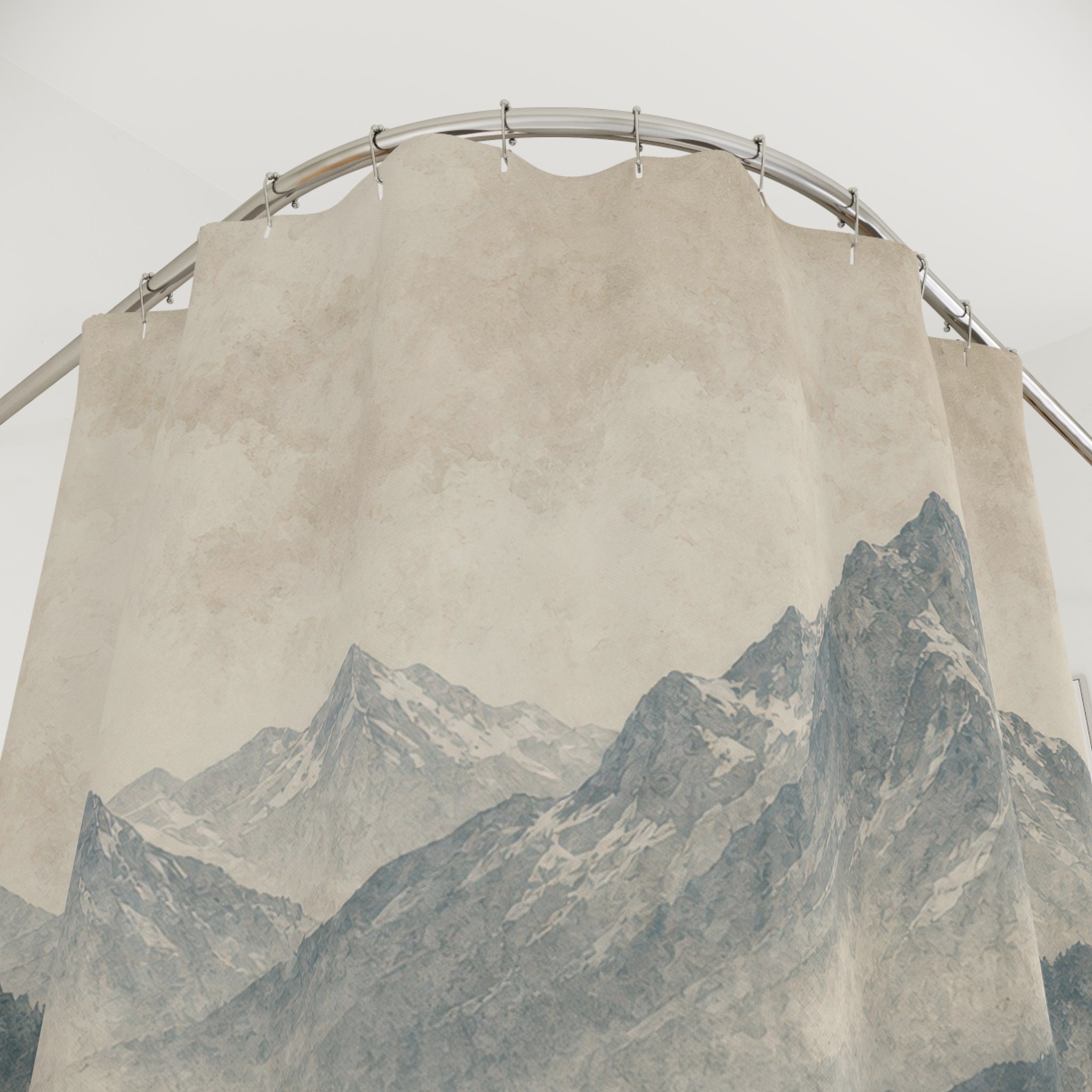 Misty Mountain Forest Shower Curtain