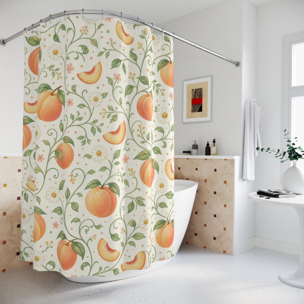 Fruit Botanical Orange Shower Curtain