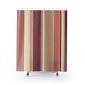 Dusty Rose Mauve Vertical Stripe Shower Curtain