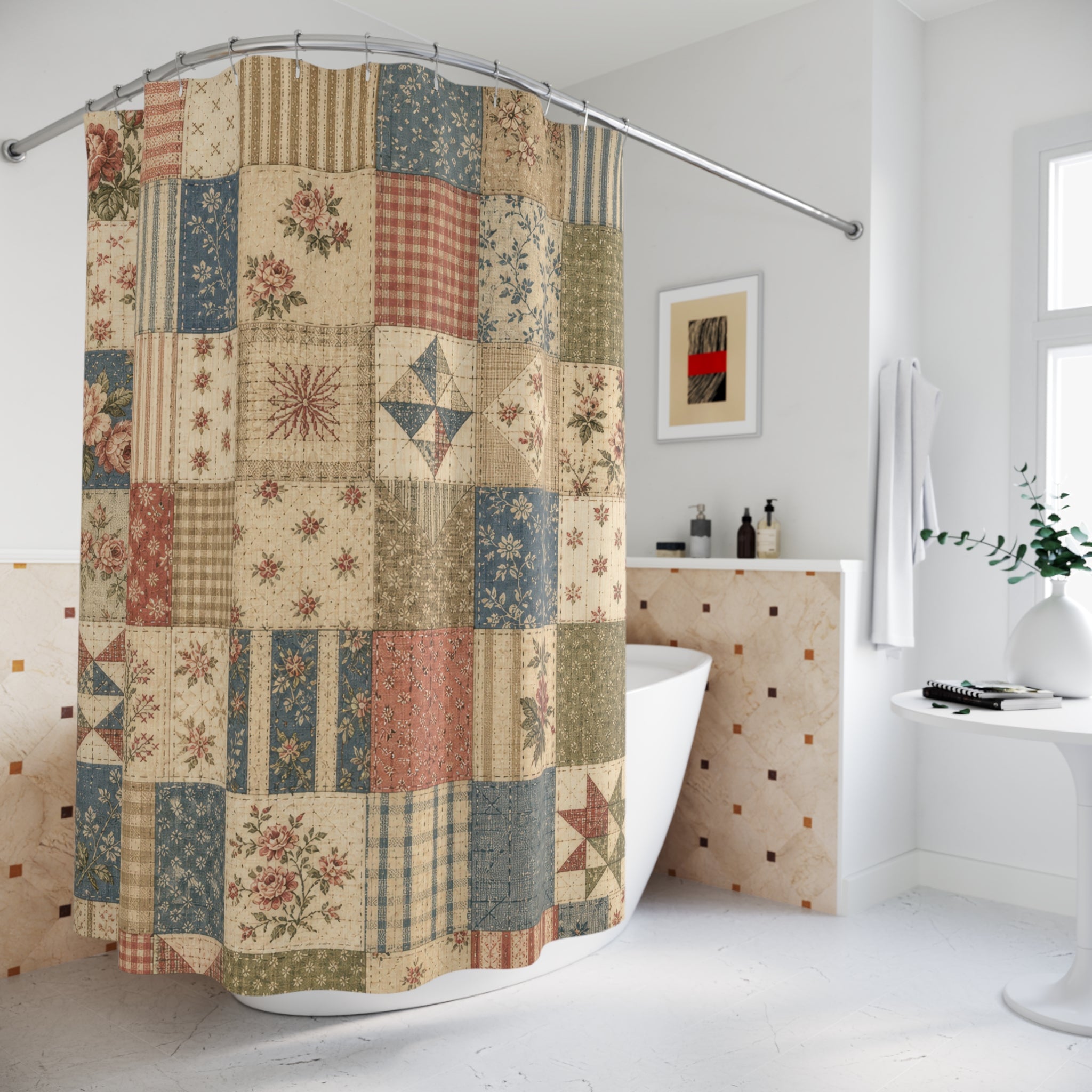 Vintage Farmhouse Shower Curtain