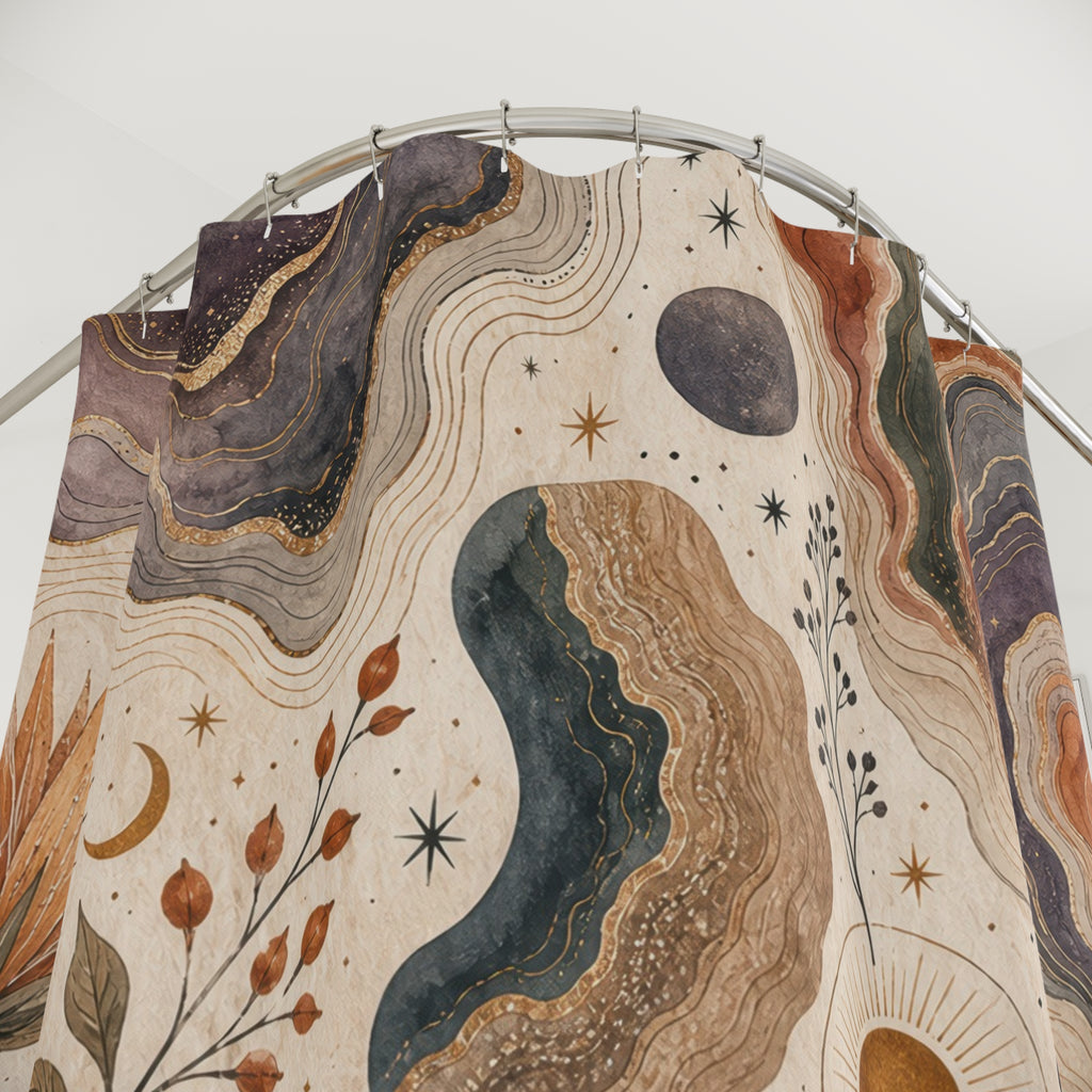 Abstract Desert Stone Shower Curtain