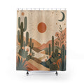 Cactus Desert Sunset Shower Curtain