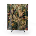 Funny Frog Garden Tea Party Shower Curtain
