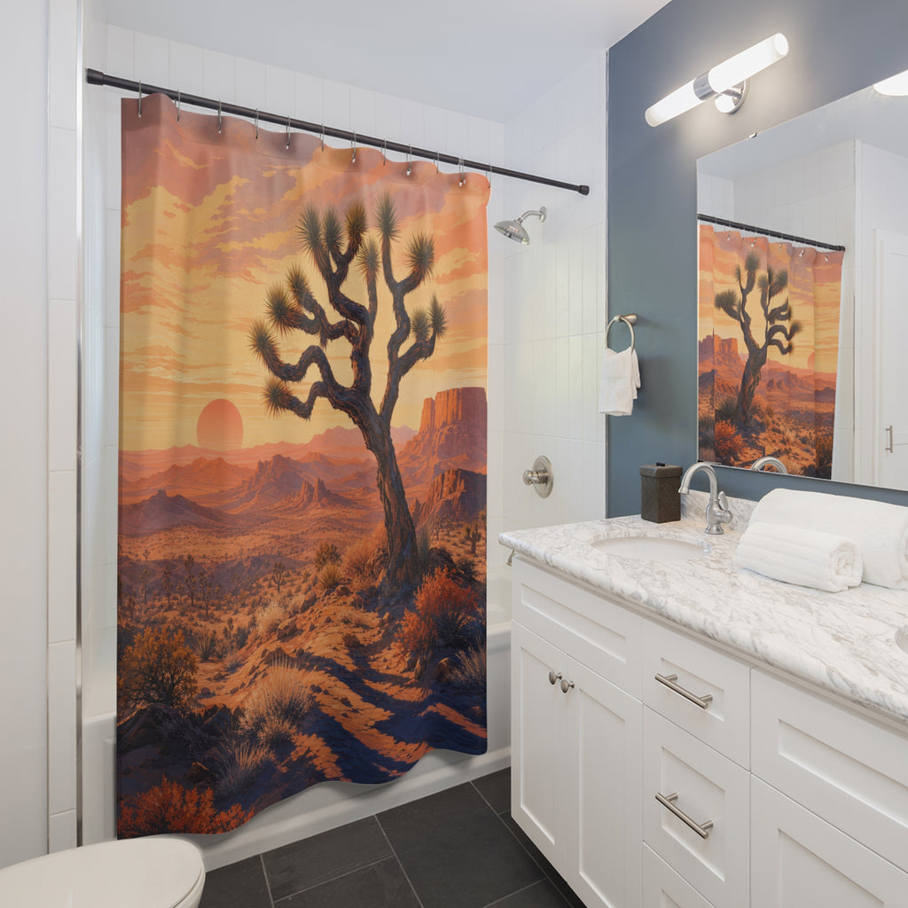 Joshua Tree Sunrise Shower Curtain