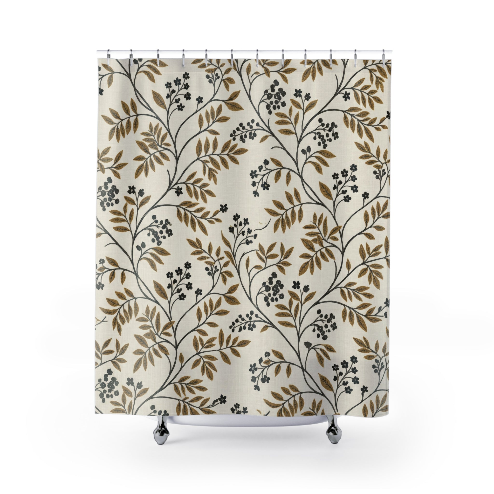 Vintage Botanical Trailing Vine Shower Curtain