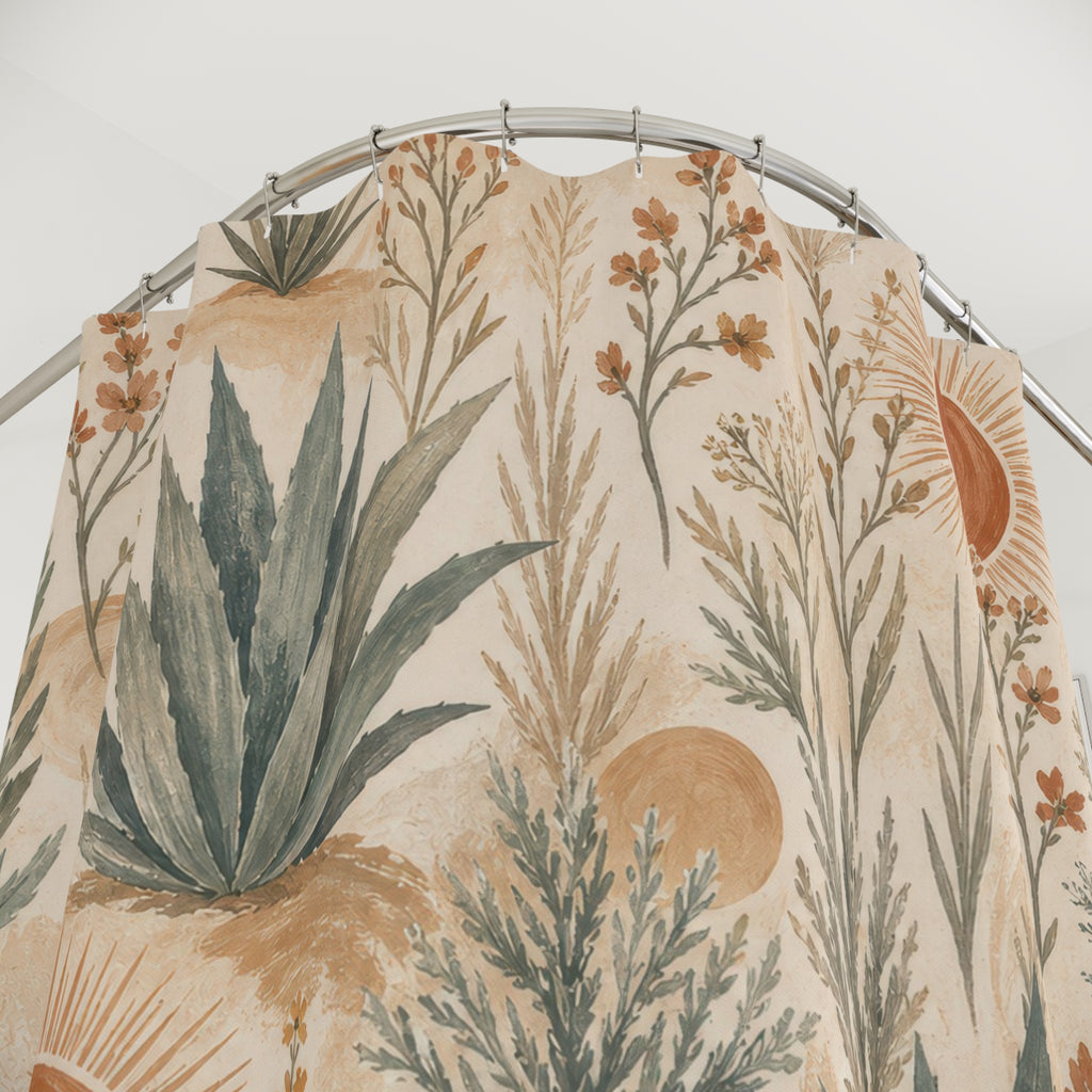 Southwestern Cactus Shower Curtain