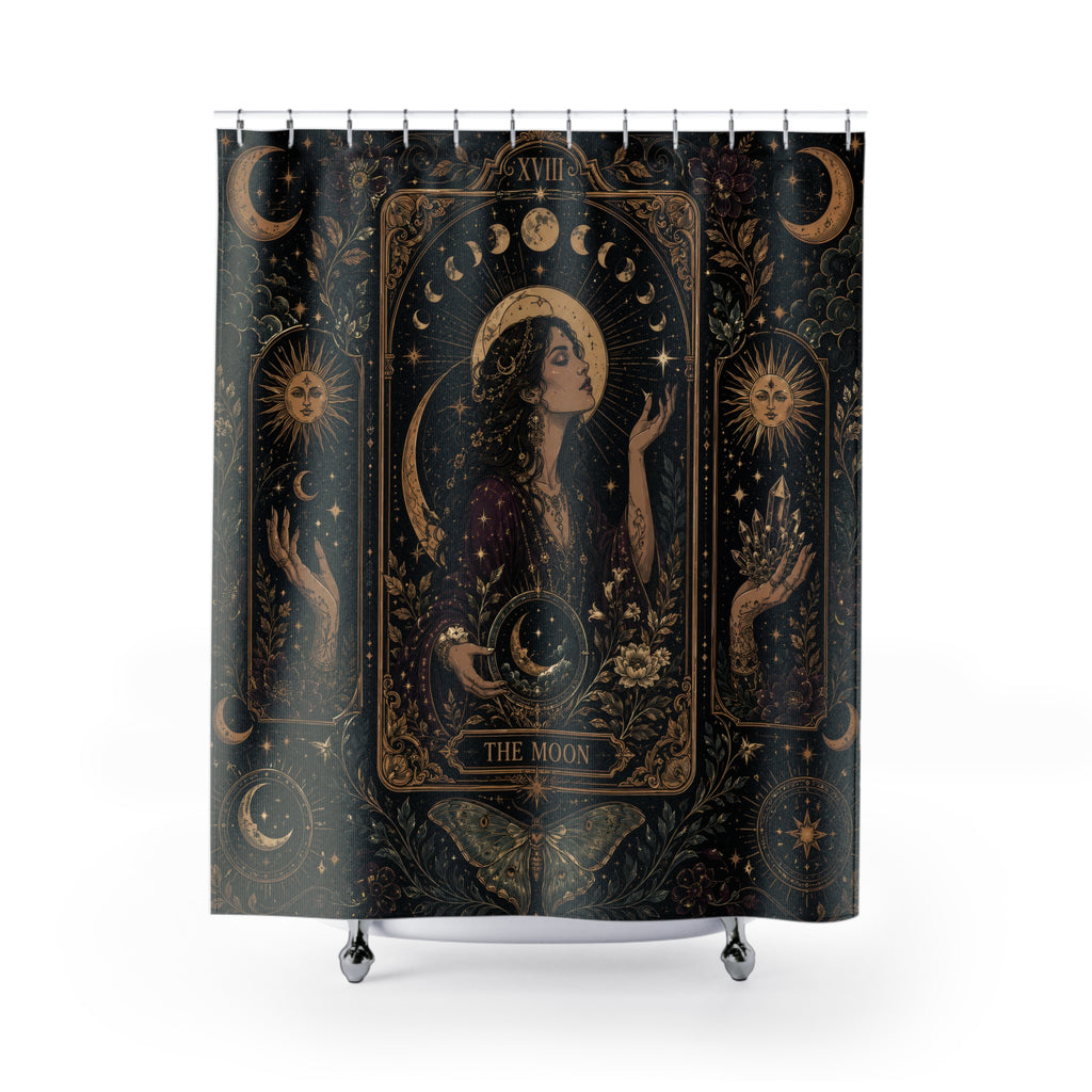 Tarot Shower Curtain: The Moon