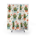 Cactus Shower Cap Shower Curtain