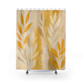 Painterly Yellow Shower Curtain