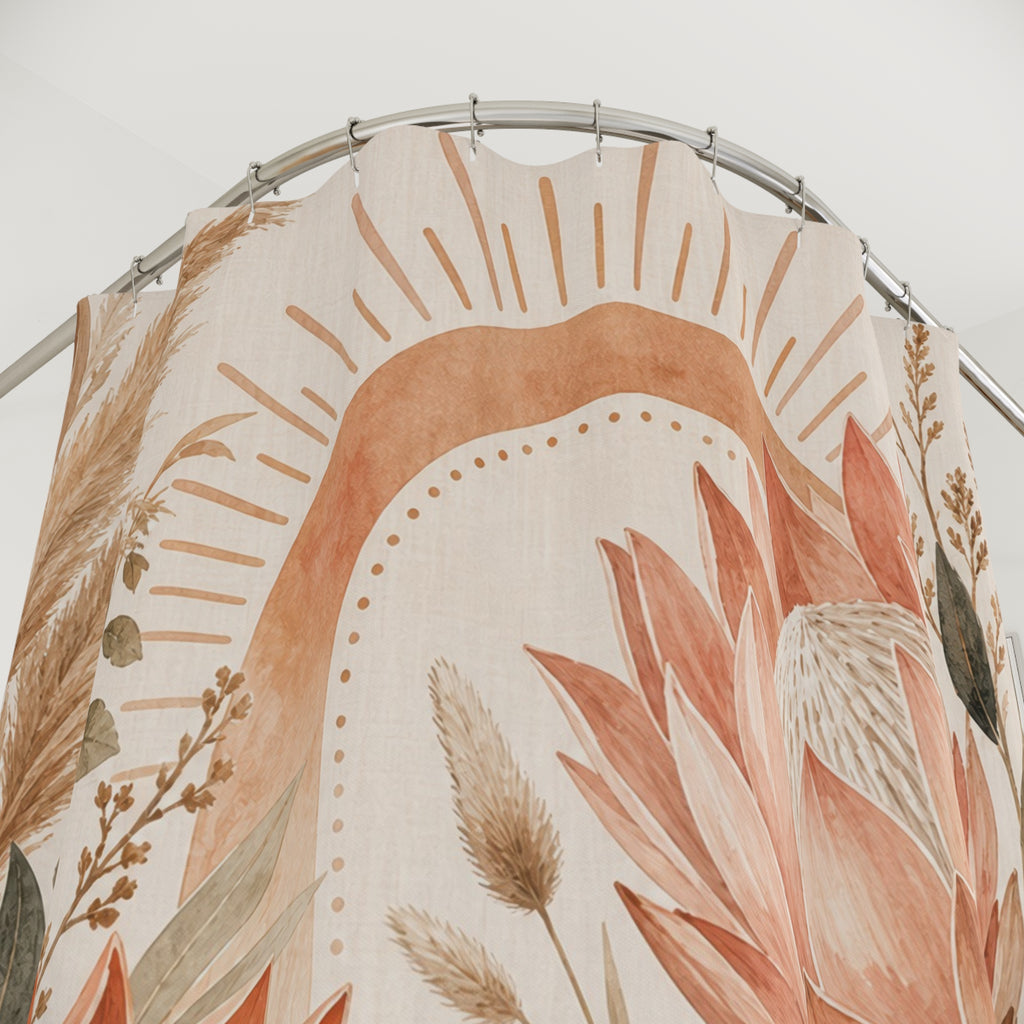 Protea Desert Flower Shower Curtain