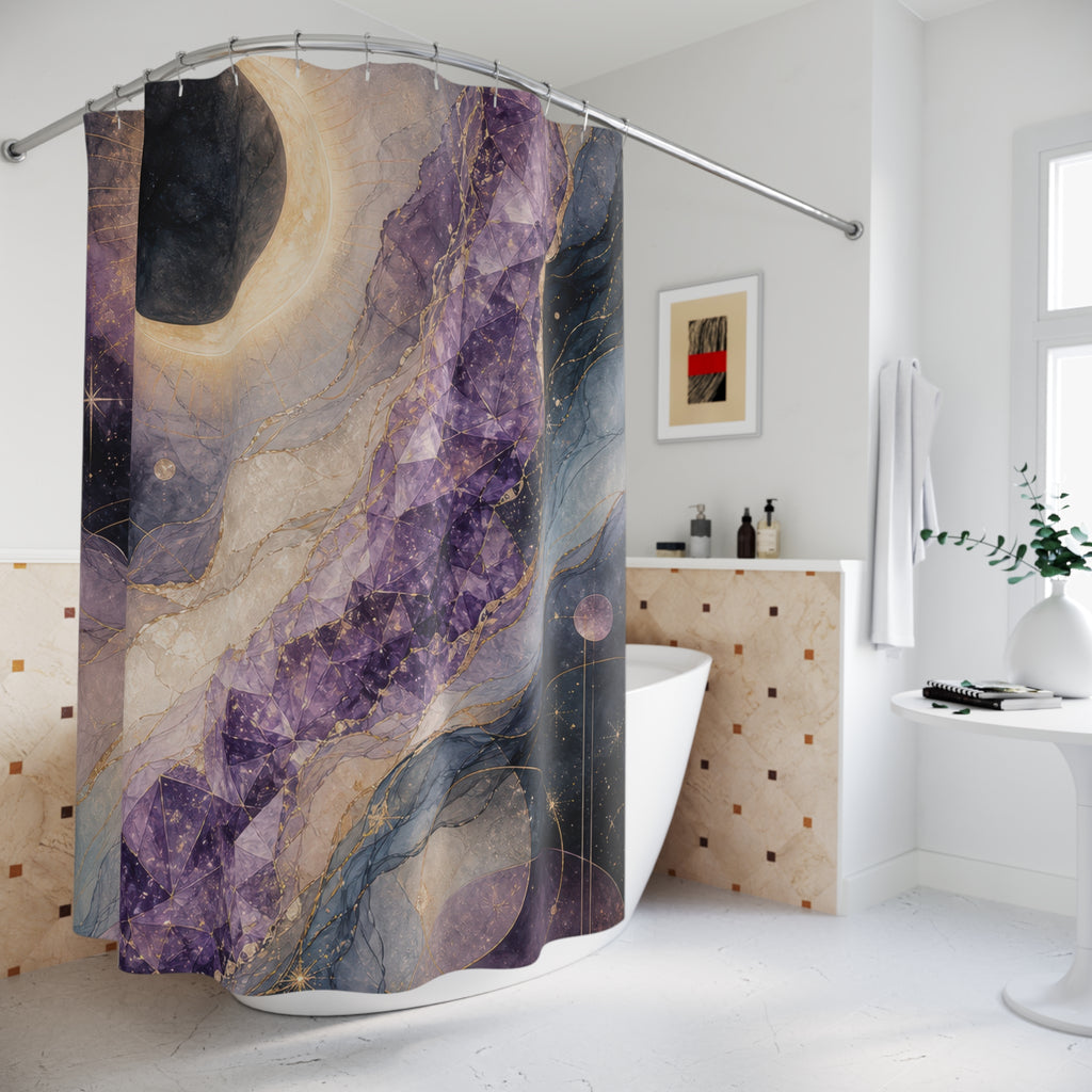 Amethyst Eclipse Veil Shower Curtain