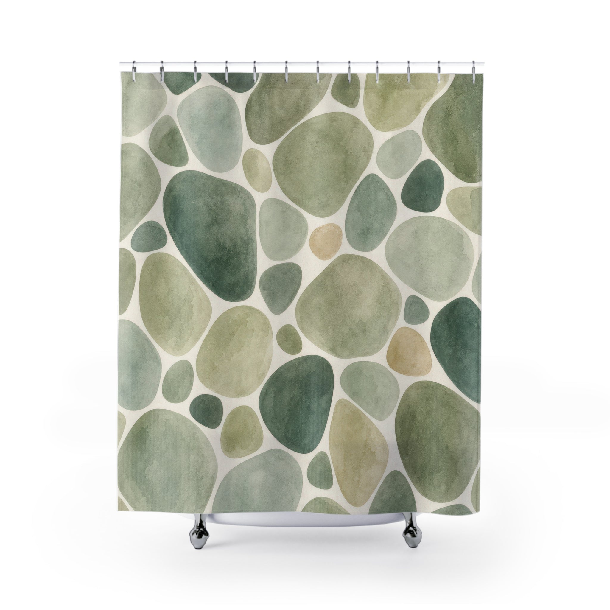 Jade Pebble Shower Curtain