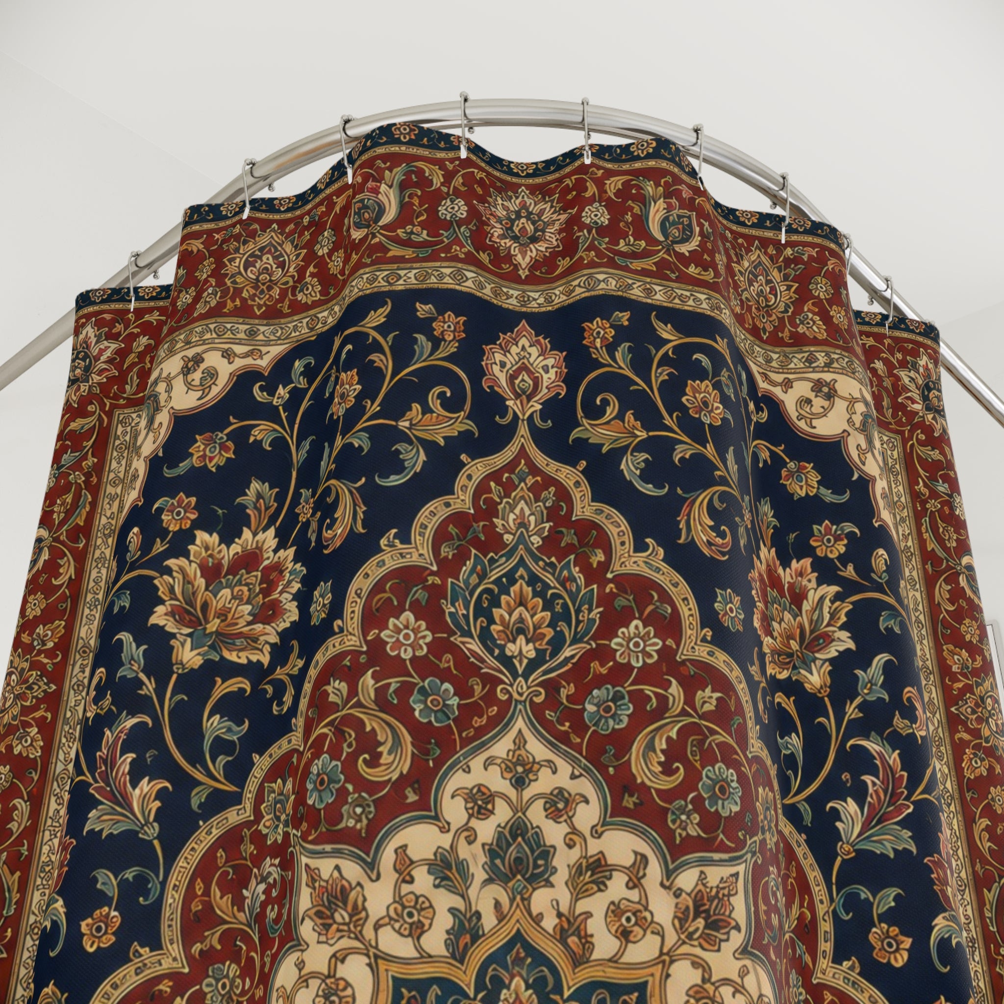 Persian Shower Curtain: Vintage Boho Medallion