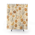 Tea Cookie Moon Cute Shower Curtain