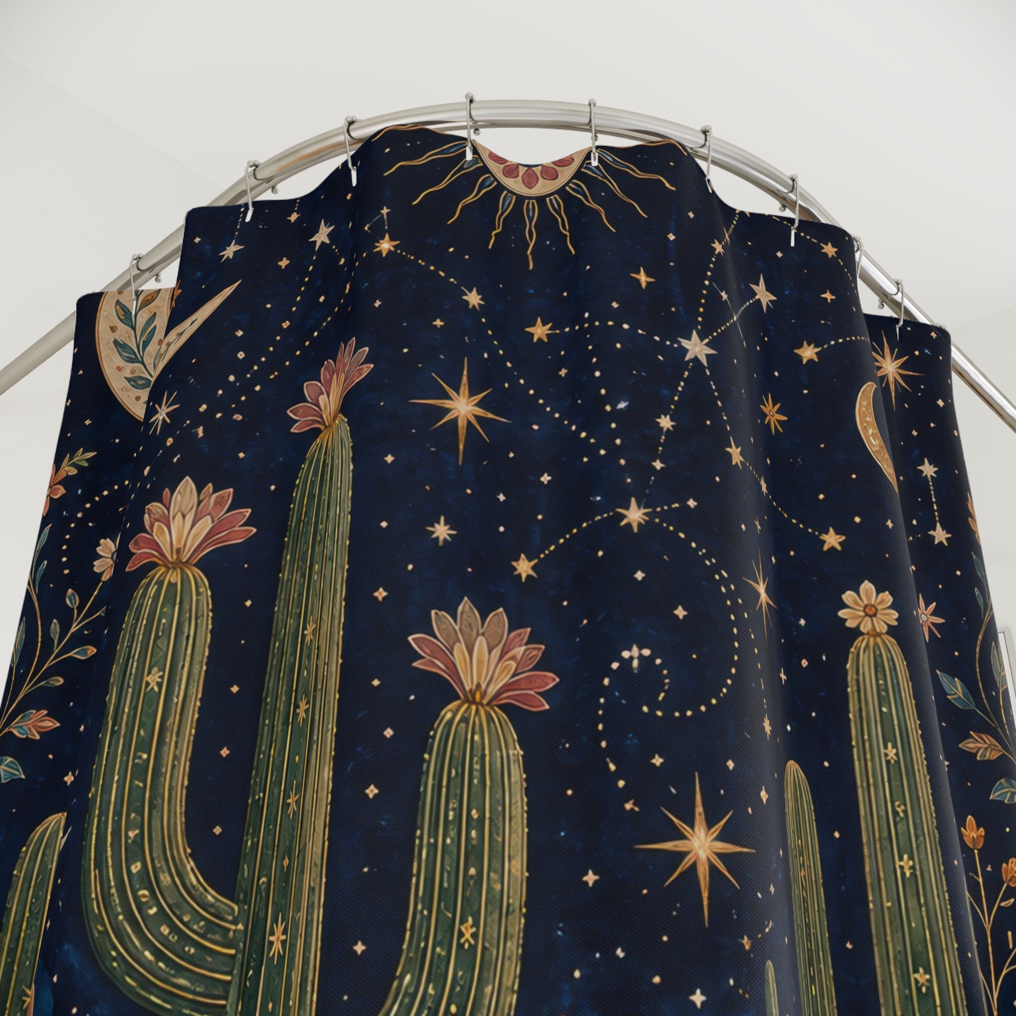 Saguaro Star Almanac Shower Curtain