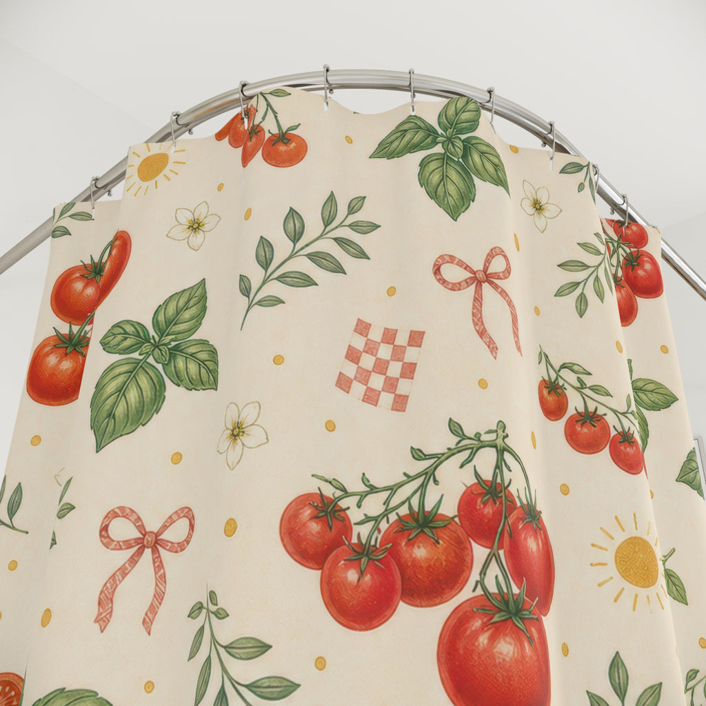 Tomato Girl Shower Curtain