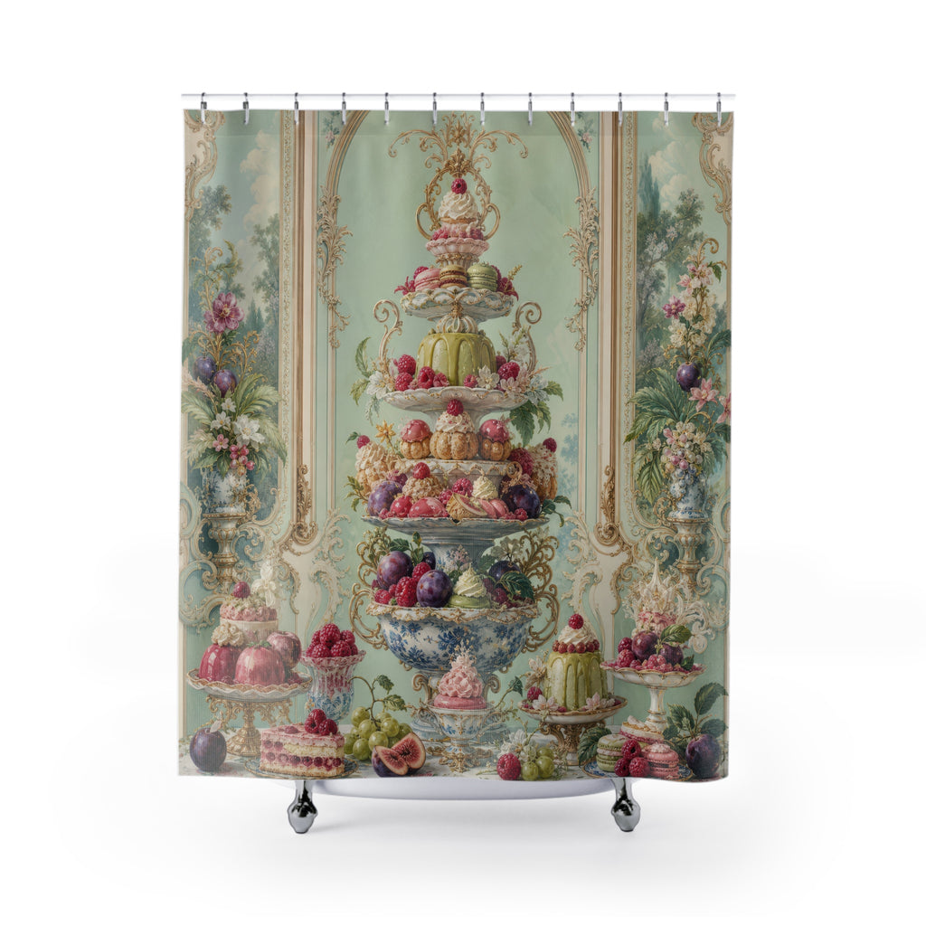 Rococo Patisserie Shower Curtain