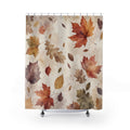 Autumn Leaf Watercolor Shower Curtain