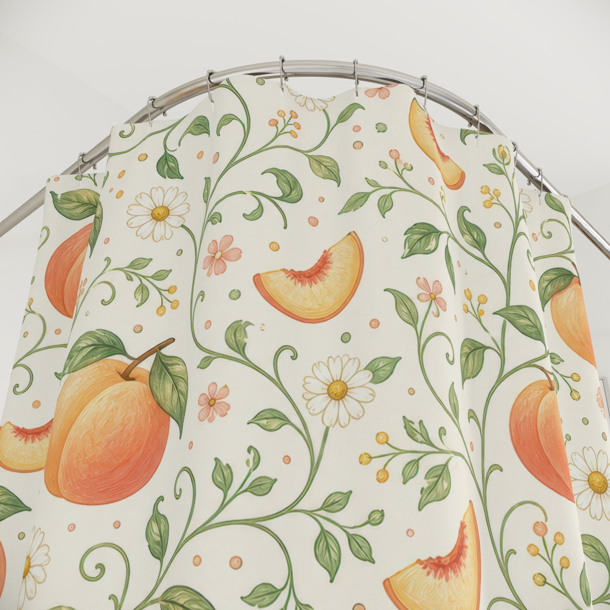 Fruit Botanical Orange Shower Curtain