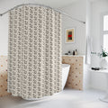 Hand Drawn Polka Dot Shower Curtain