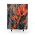 Volcanic Bloom Field Shower Curtain