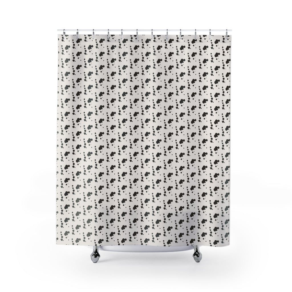 Mixed Scale Polka Dot Shower Curtain