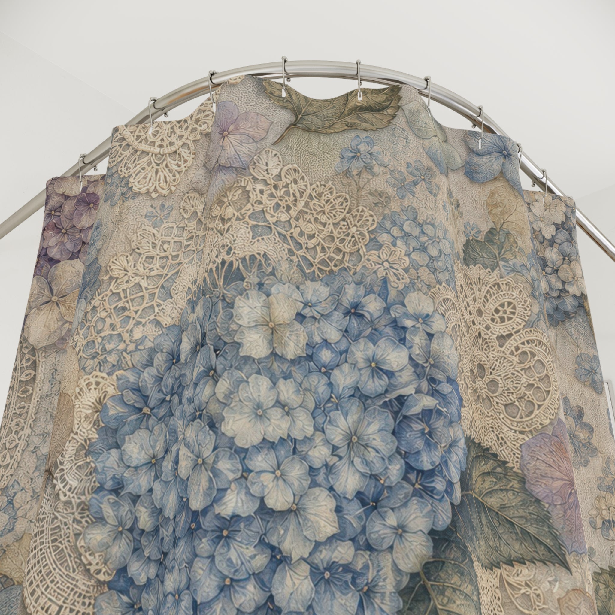 Lace Hydrangea Shower Curtain