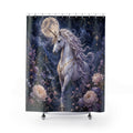 Unicorn Shower Curtain: Fantasy Moonlit