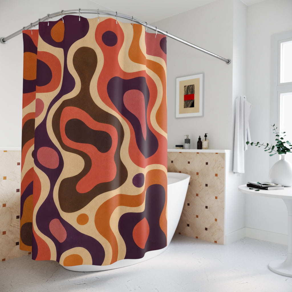 Lava Lamp Abstract Shower Curtain