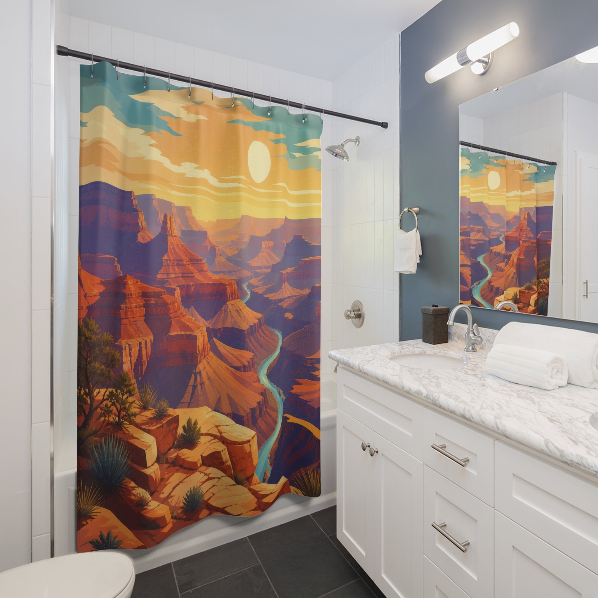 Graphic Southwest Canyon Shower Curtain